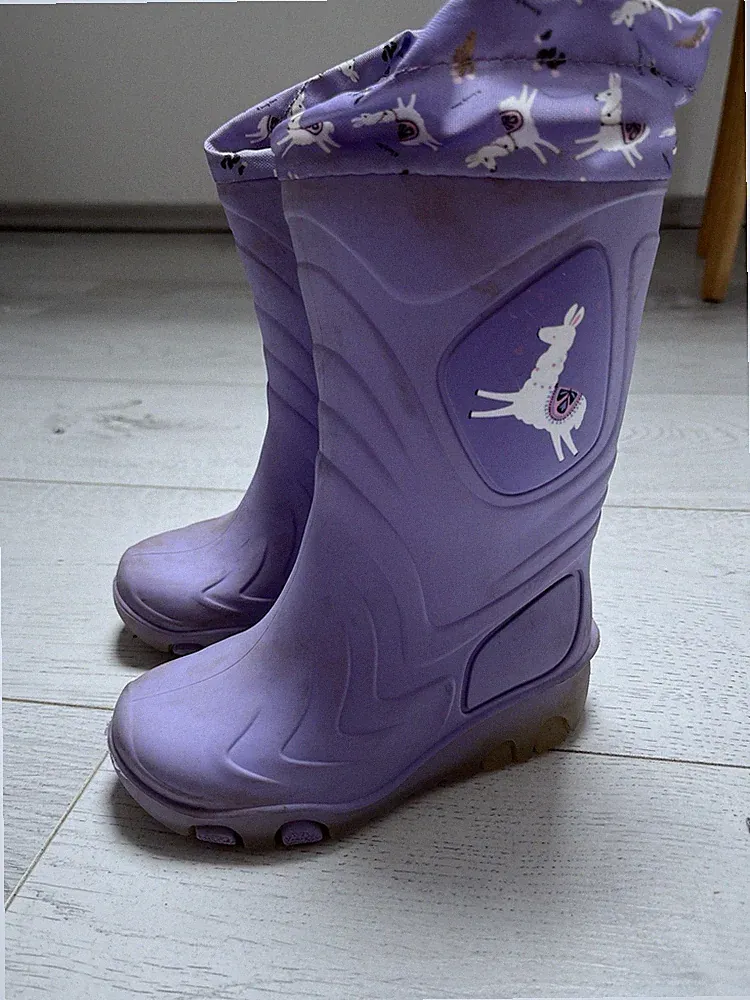Mädchen Gummistiefel von Walkx - Ungefüttert - Blinkfunktion - Größe 24/25