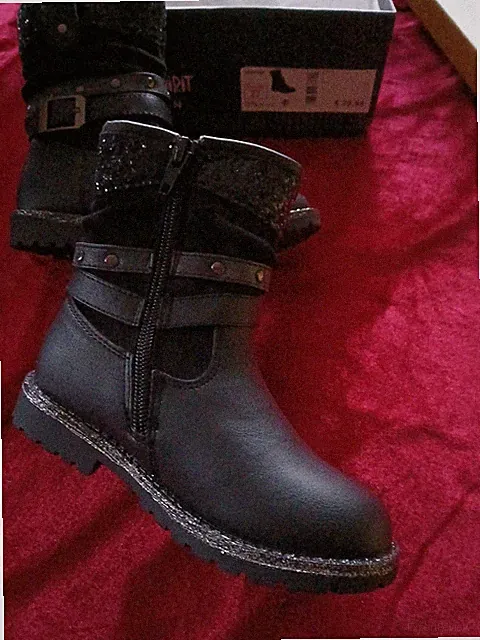 Mädchen Stiefel Gr.27 Mit Glitzer An Sohle Und Schaft