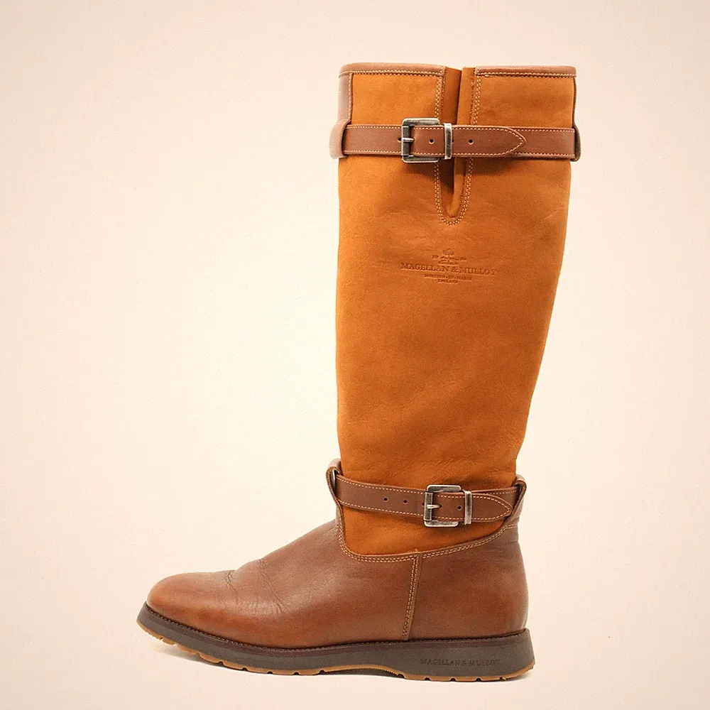Magellan & Mulloy Damen 2058 Stiefel Braun Leder Lifestyle Reitstiefel EU 40