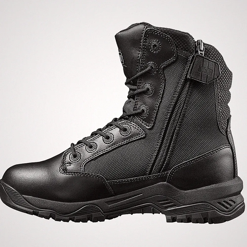 Magnum Strike Force 8 wasserdichte Uniformstiefel mit seitlichem Reißverschluss Herren Damen Arbeit Kampf