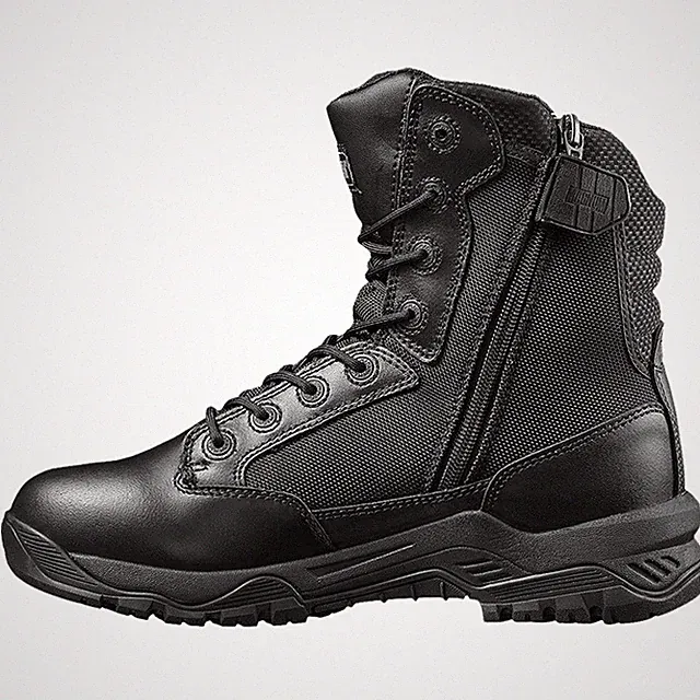 Magnum Strike Force 8 wasserdichte Uniformstiefel mit seitlichem Reißverschluss Herren Damen Arbeit Kampf