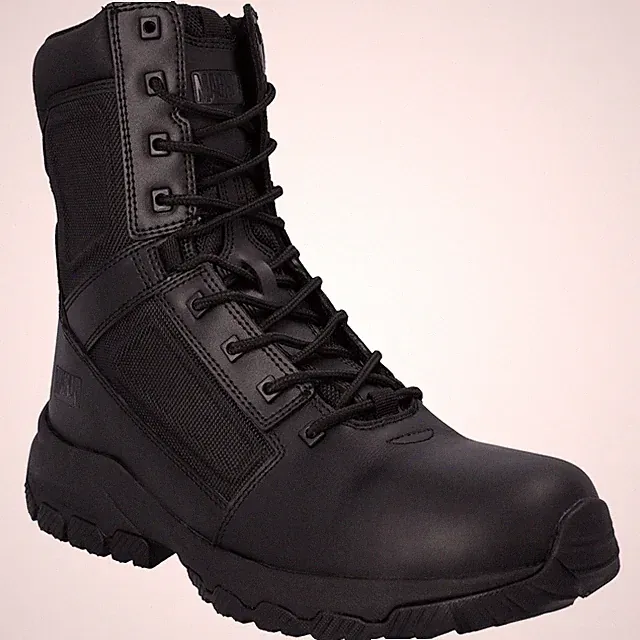 Magnum Vanguard 8 Seitenreißverschluss Uniform Stiefel Herren Damen Leder Leicht