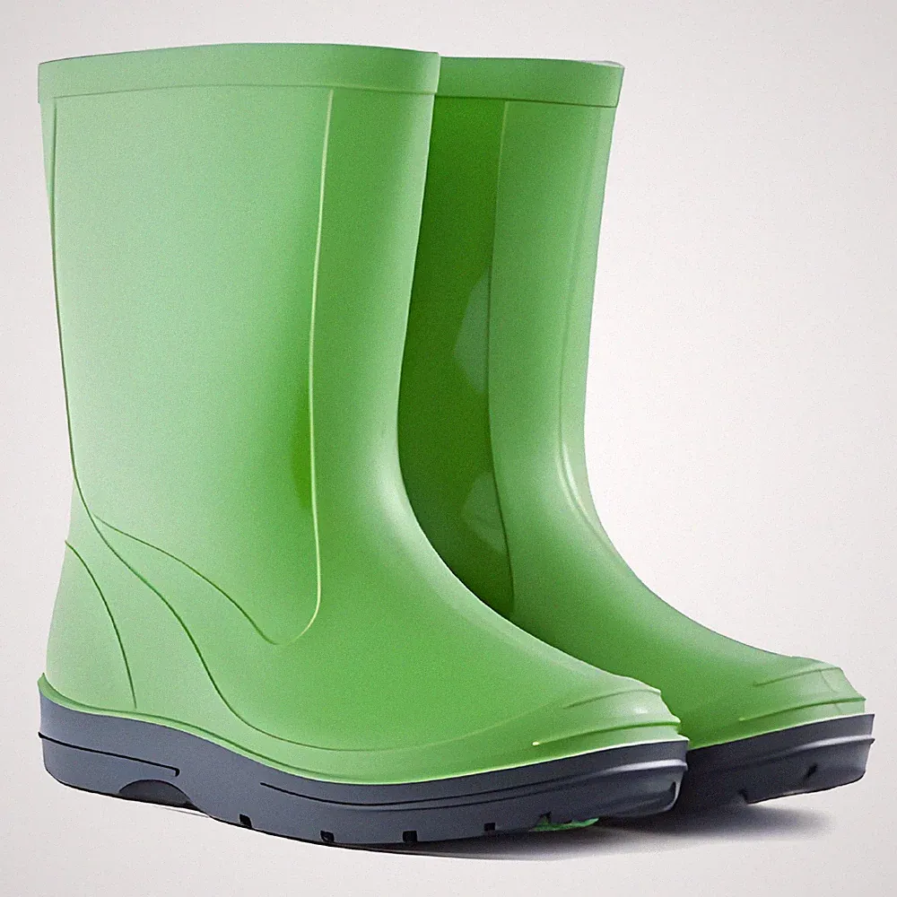 MAGROS Kinder Gummistiefel Grün Wasserdicht Jungen Mädchen PVC Leicht Regenboots