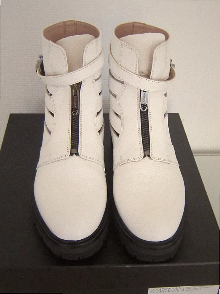 Marc Cain Leder Stiefelette Boots aus Leder Größe 38 NEUwertig