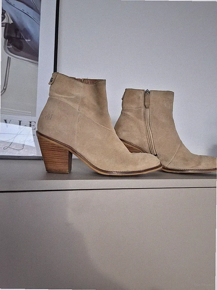 Marc o'Polo stiefel 37,5 beige stiefeletten echtleder Wildleder cowboy boots