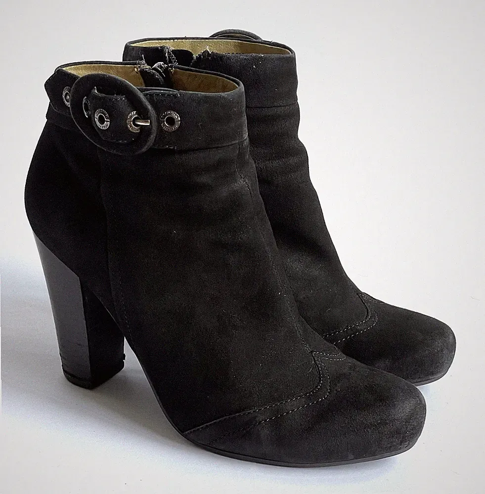 Marc O’Polo Wildleder Stiefeletten Ankle Boots Booties schwarz Gr. 40