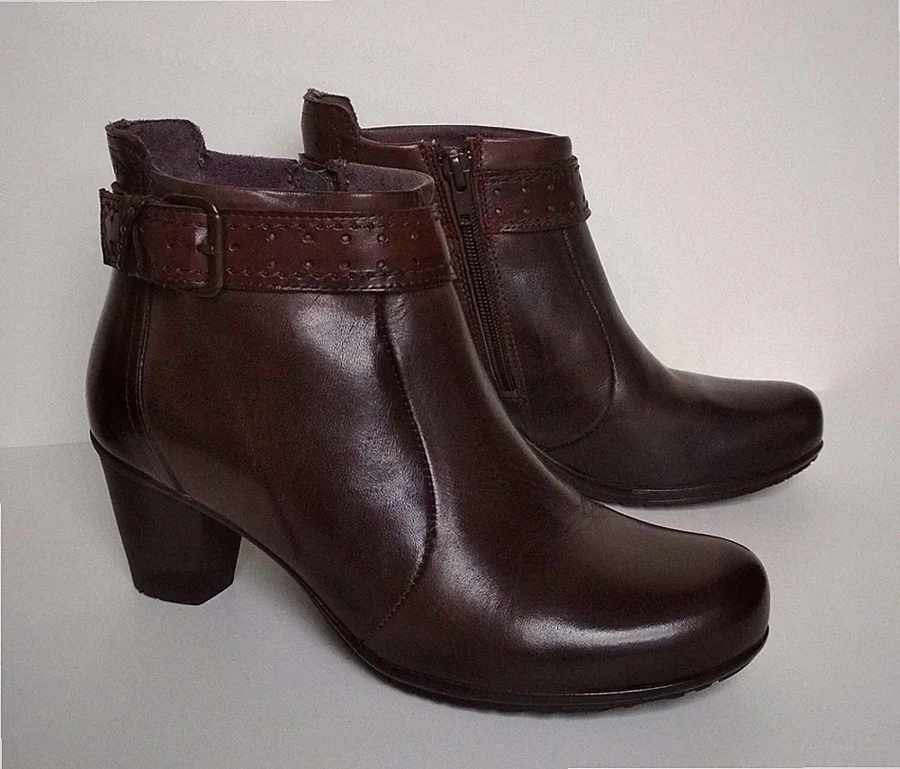 Marc Shoes Peggy Damen Kurzschaft Stiefel Gr. 36 braun neu