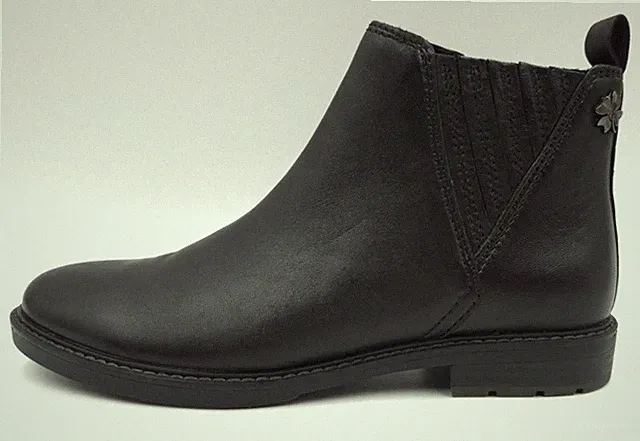 Marco Tozzi 2-85300-27 Schwarz Gr. 37 Damen Leder Stiefeletten UVP:79,95€ (5866)