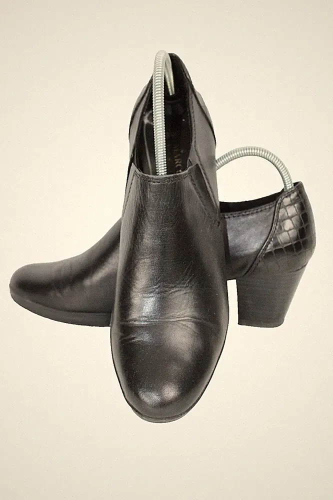 MARCO TOZZI Damen Stiefel Gr. 39 Schwarz Slip-On Sehr guter Zustand