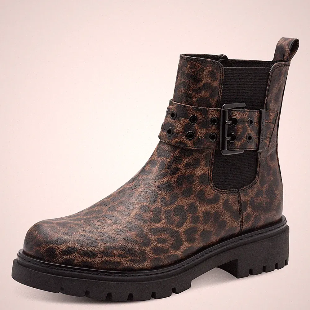 Marco Tozzi Stiefelette Stiefeletten Stiefel Boots Schuhe braun Leo 25437