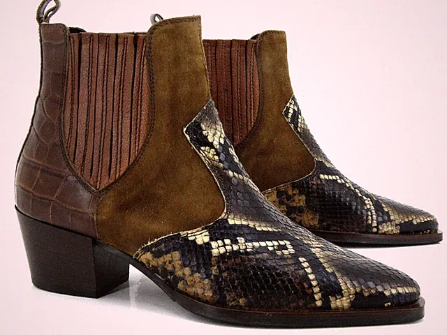 Maripé Schuhe Cowboys Stiefel Boots Shoes Stiefeletten Western Gr 38,5 Leder