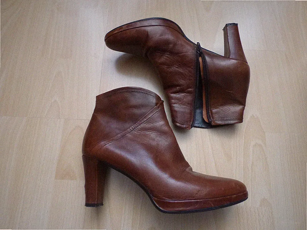 MARIPE Stiefeletten Chelsea in Cognac/Braun Gr. 39,5
