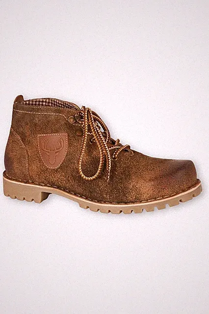 MarJo Trachten Herren Boots Wanderschuhe Stiefel Henner braun Ziegenleder 38-47