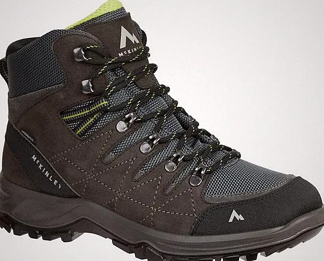 McKINLEY Avoca Mid AQX Trekkingstiefel Wanderschuhe wasserabweisend Grau/Schwarz