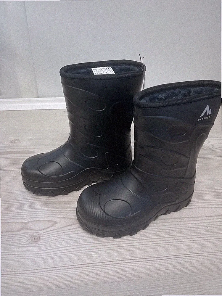 McKINLEY Feda S Kinder Gummistiefel Gr. 30 Schwarz Regenstiefel NEU OVP