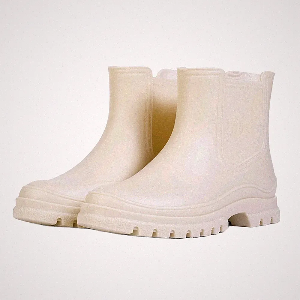 Beige Gartenstiefel