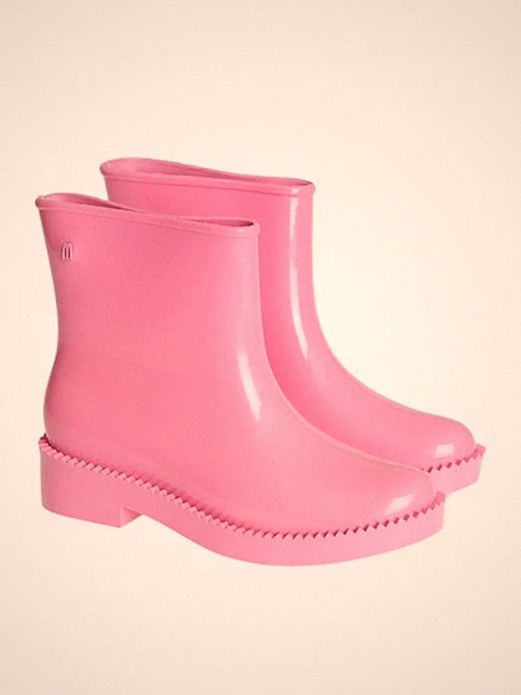 Melissa Stiefel Regenschutz Rain Drop, Gummistiefelette, Schwarz, EU 38
