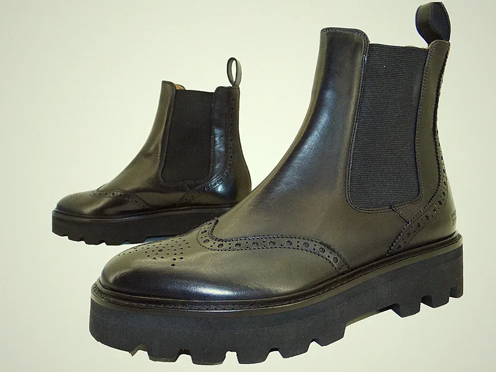 Melvin & Hamilton Sally 112 Chelsea Stiefelette Boots Damen Leder Gr.42 Schwarz