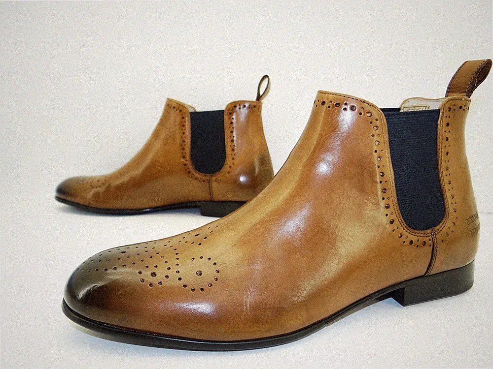 Melvin & Hamilton Sally 16 Chelsea Stiefelette Boots Damen Leder Gr.35 Braun