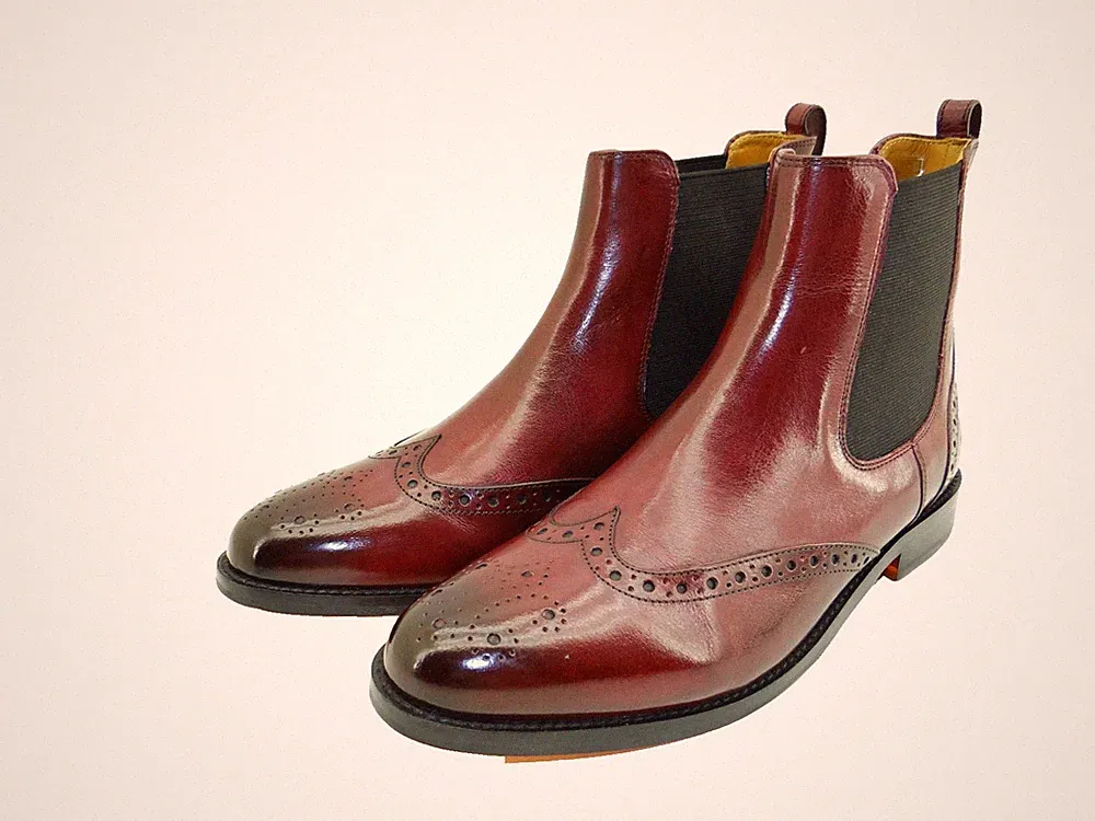 Melvin & Hamilton Selina 29 Chelsea Boots Burgundy Stiefelette Damen Schuhe 39