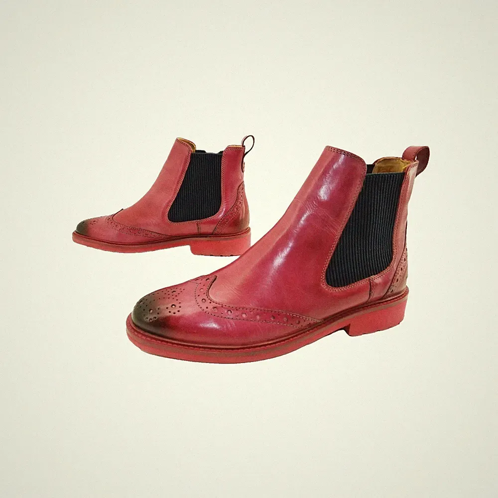 Melvin & Hamilton Selina 29 Chelsea Boots Stiefeletten Dark Pink Damen Schuhe 38