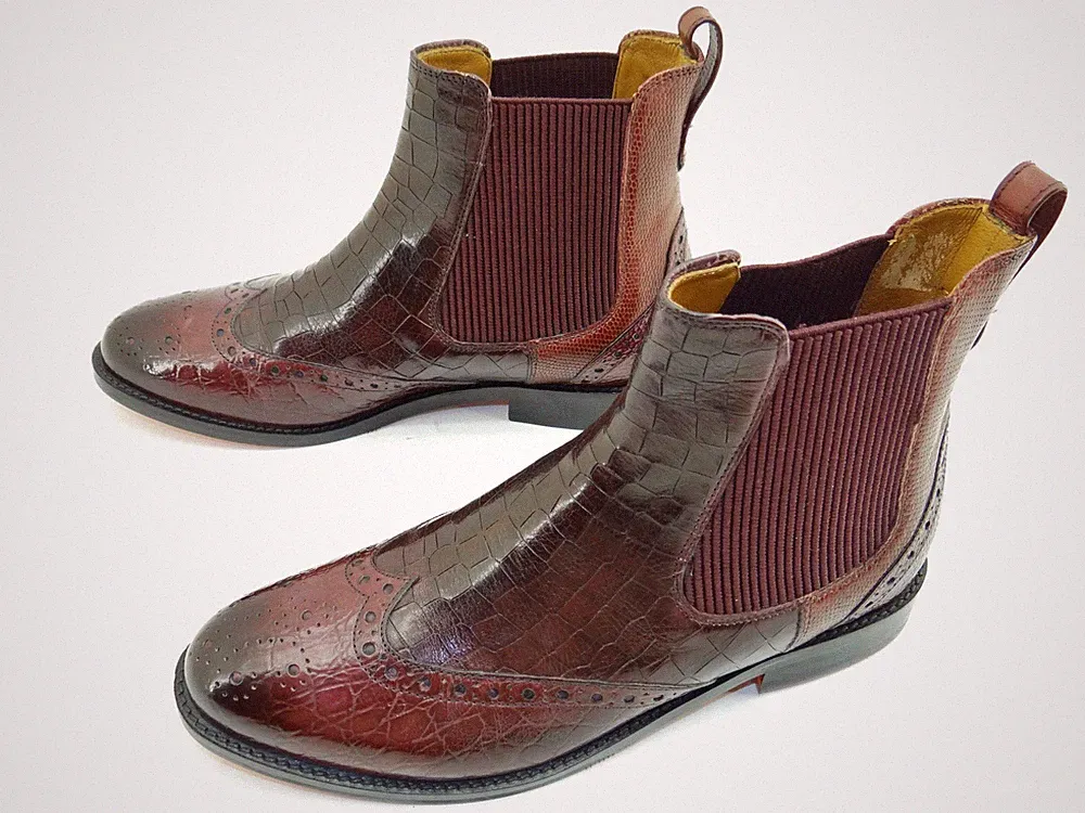 Melvin & Hamilton Selina 29 Chelsea Boots Violett Stiefelette Damen Schuhe Gr.38