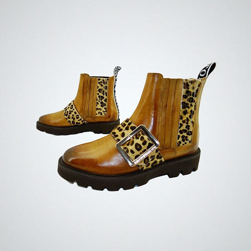 Melvin & Hamilton Selina 46 Chelsea Ankle Boots Stiefeletten Braun Damen Gr.35