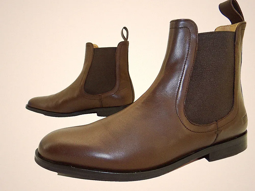 Melvin & Hamilton Susan 100 Chelsea Stiefelette Boots Damen Leder Gr.42 Braun