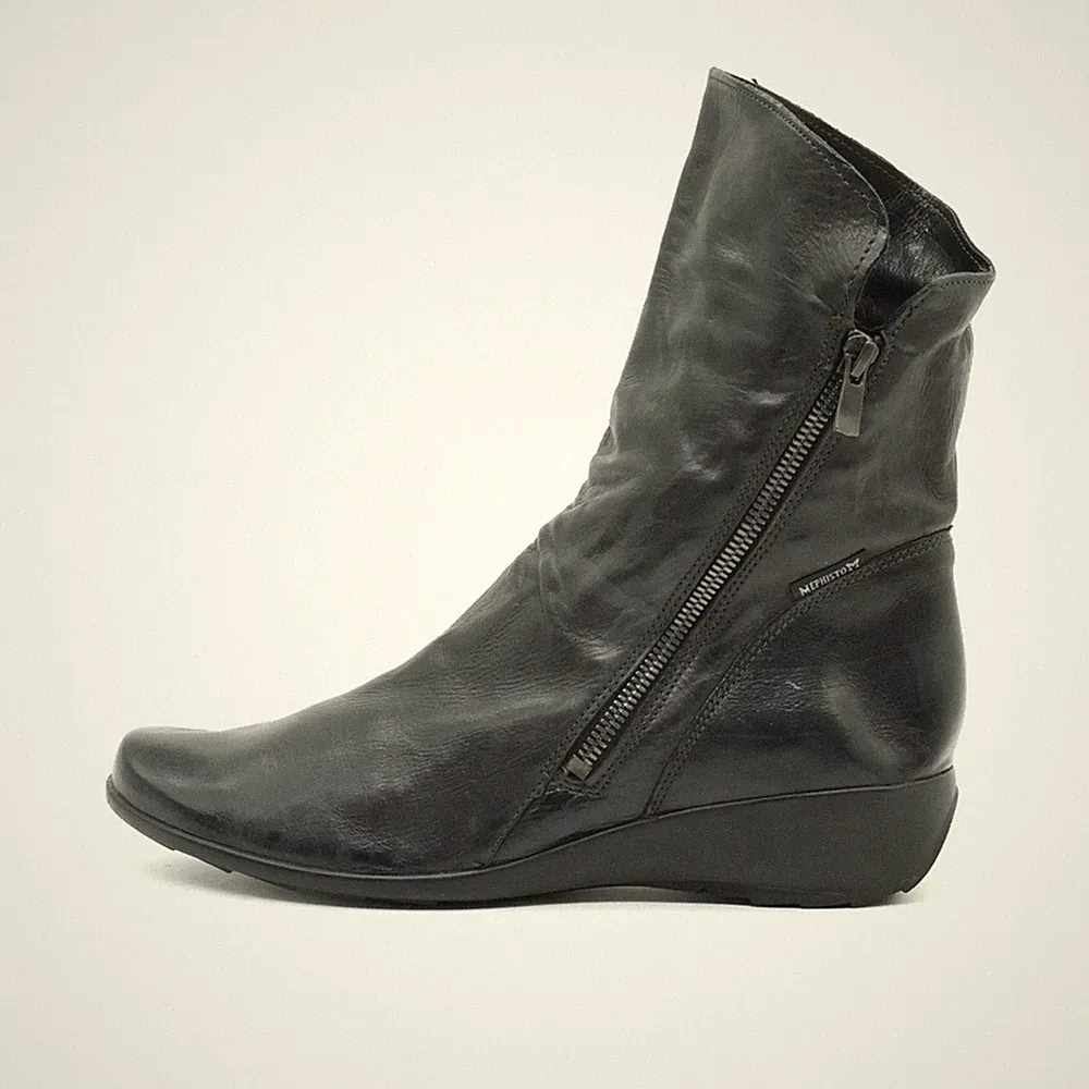 Mephisto Damen Stiefelette Stiefel Schwarz Komfortschuhe Stiefeletten EU 39