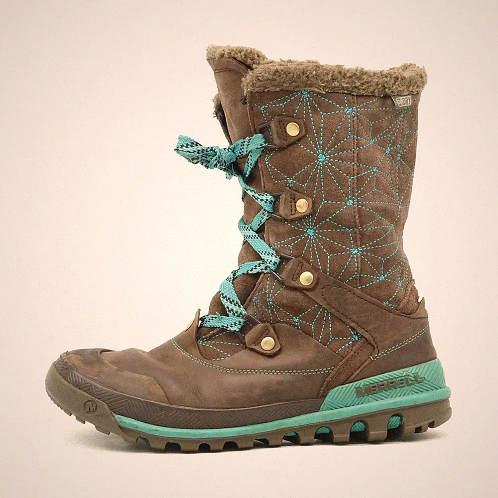 Merrell Damen Bracken Stiefel Braun Synthetik Footwear Winterstiefel EU 37.5