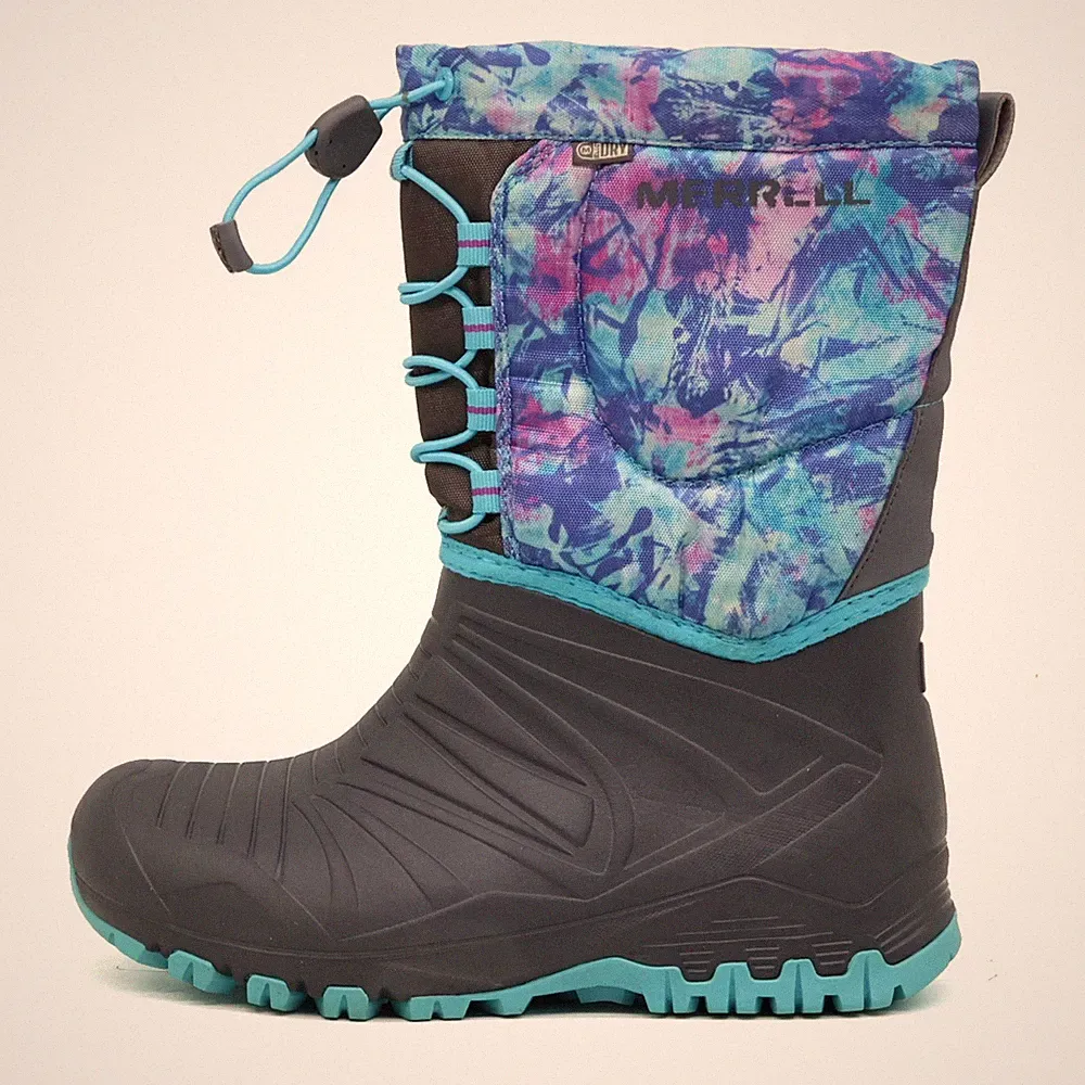 Merrell Damen ML-Snw Qst WTRPF Stiefel Blau, Bunt Outdoor Winterstiefel EU 35