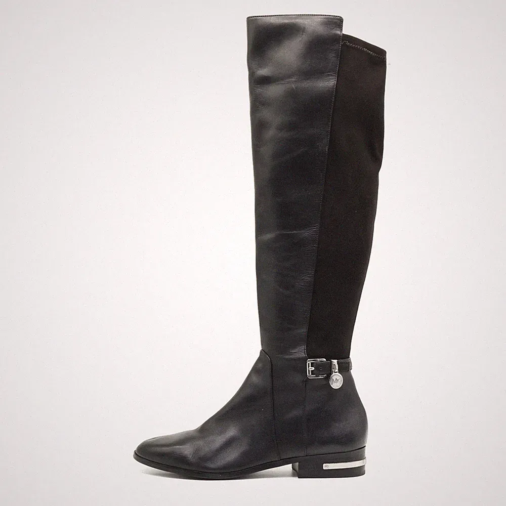 Michael Kors Damen MK Overknee Lederstiefel Komfort Overknee-Stiefel EU 40