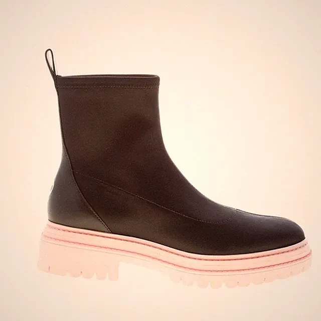 MICHAEL KORS Damen Schuhe Stiefelette Comet Lug Stretchstoff schwarz