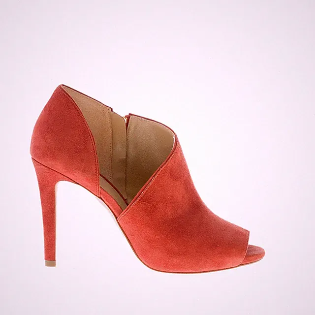 MICHAEL KORS Damen Schuhe Trunk Open Toe Elodie Bootie Wildleder Rost Zip