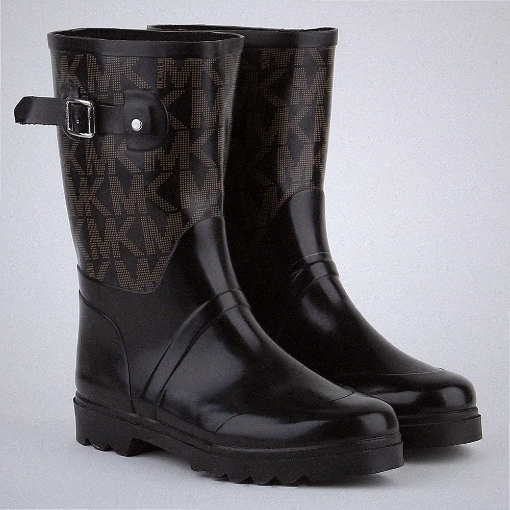 Michael Kors Gummistiefel Schwarz MK Logo Regenstiefel Boots GR 38 842201