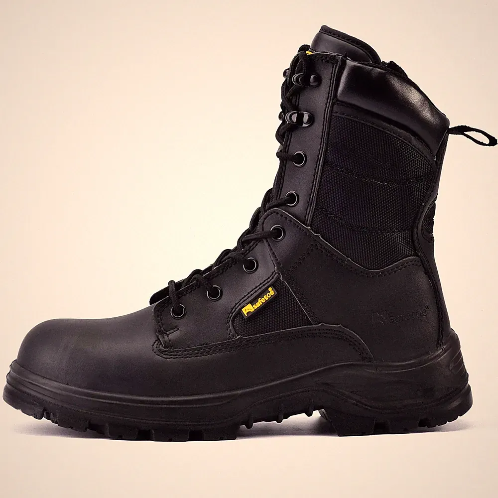Militär & Arbeitsstiefel für Herren & Damen, wasserdichtes Echtleder, Stahlka...