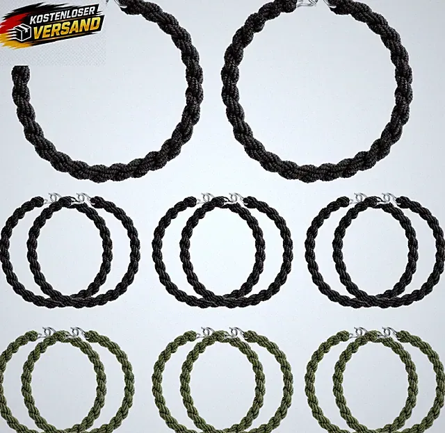 Militär Hosengummi Gummiband elastisch 14 Stück mit Metallhaken für Stiefel Fahr