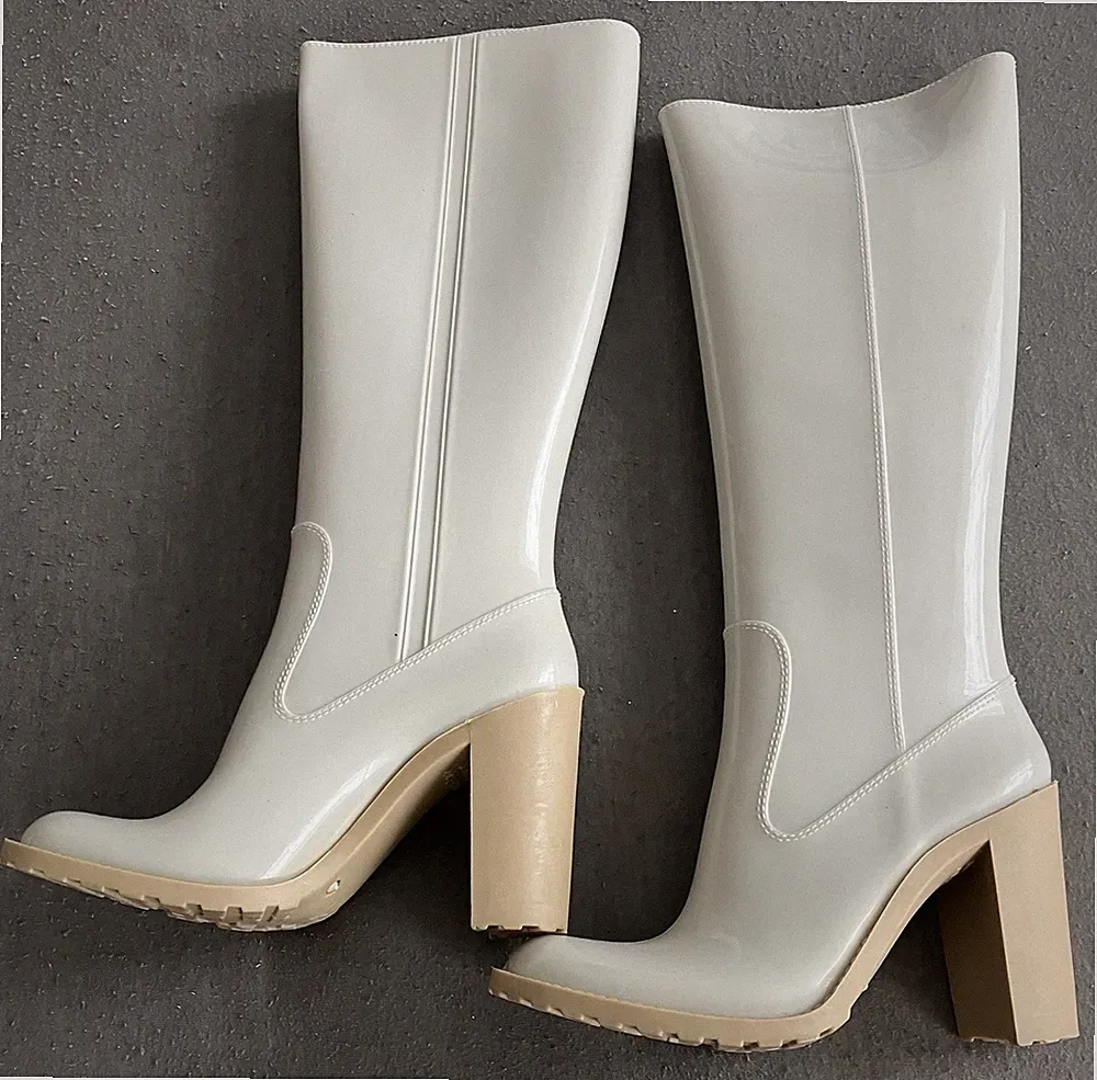 Minelli high heel Gummistiefel Beige 37