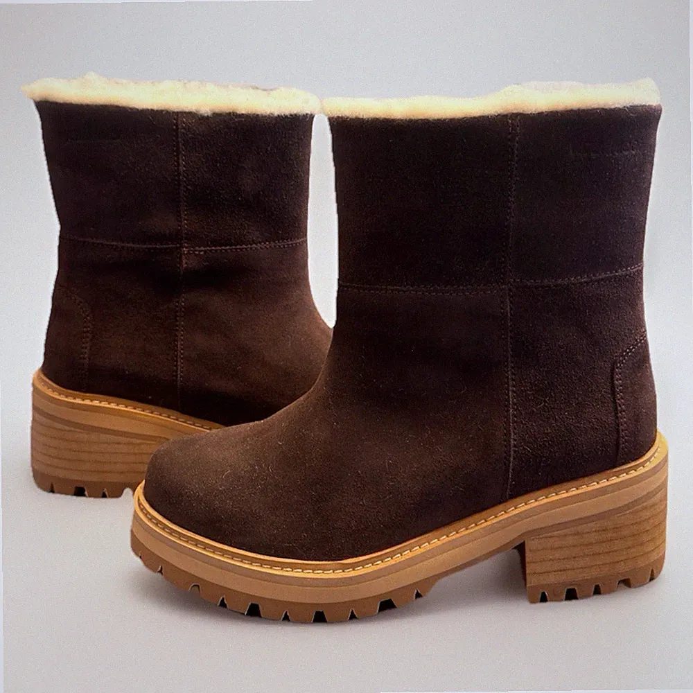 Miriam Damen warme Winterstiefel Schuhe Boots gefüttert gr. 35 wasserdicht
