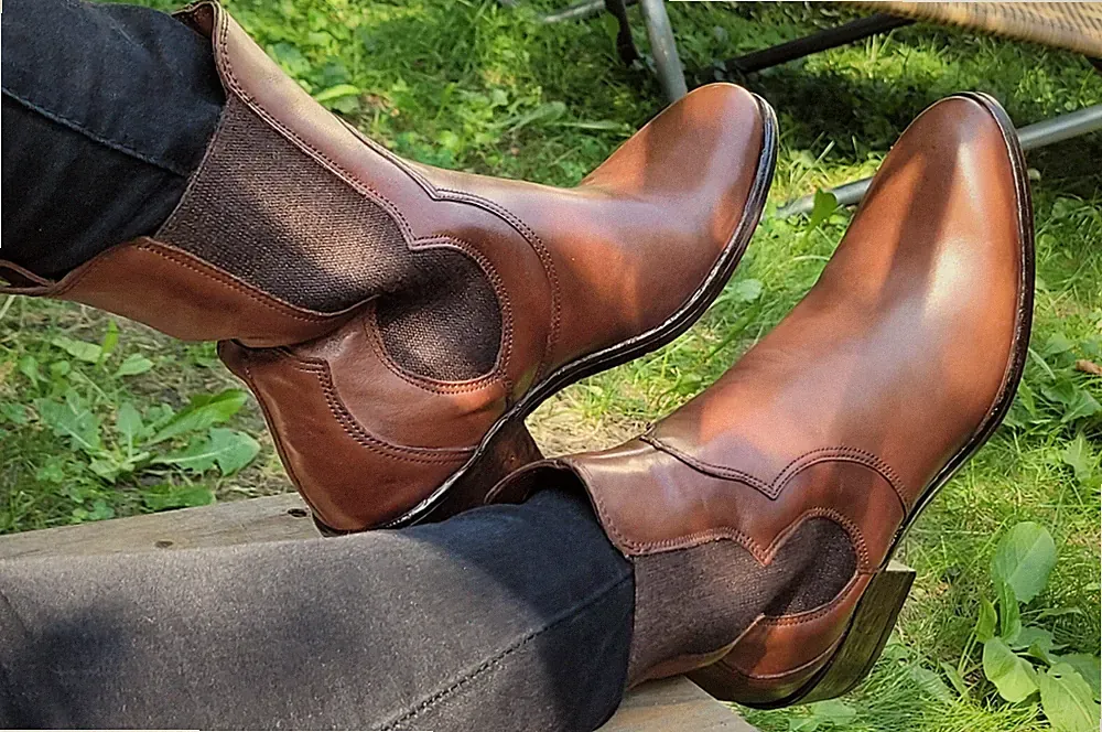 Mjus Stiefelette L48205 cuoio Damen Echtleder Chelsea Boot