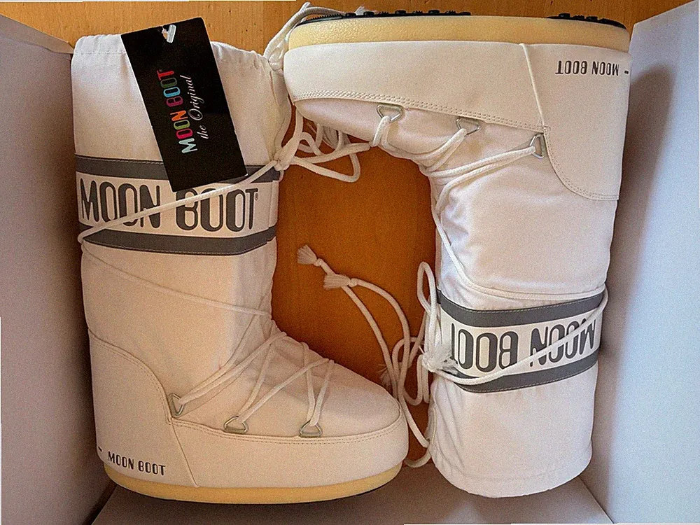 Moon Boot Icon Nylon | Unisex | Weiß | Winter | Warm | Neu | Original