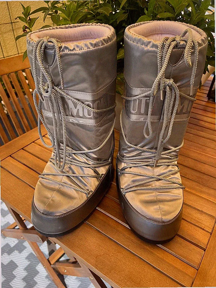 MOON BOOTS Größe 39-41 - Original - Silber