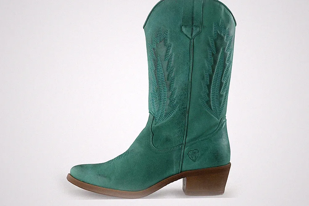 Grün Cowboystiefel