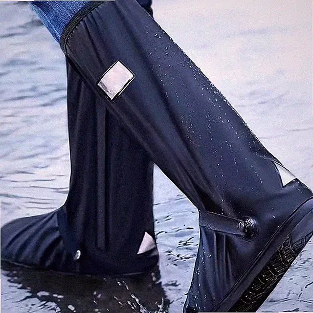 Motorrad Regenüberschuhe Wasserdicht Rutschfest für Wandern und Outdoor L/XL/XXL
