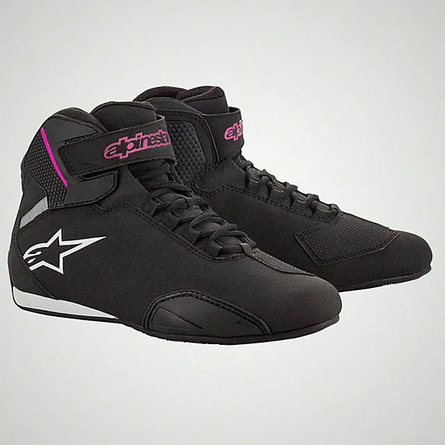 Motorrad Stiefel Alpinestars Stella Sektor Farbe: Schwarz/Violett Gr: 8=(40)