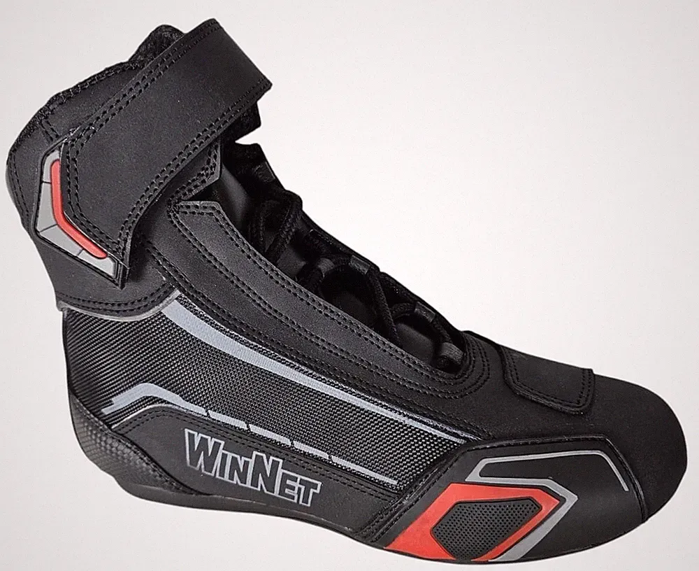 Motorradschuhe Stiefeletten Low Poloshirt WinNet Leder Protektoren Sommer 4 Stufen