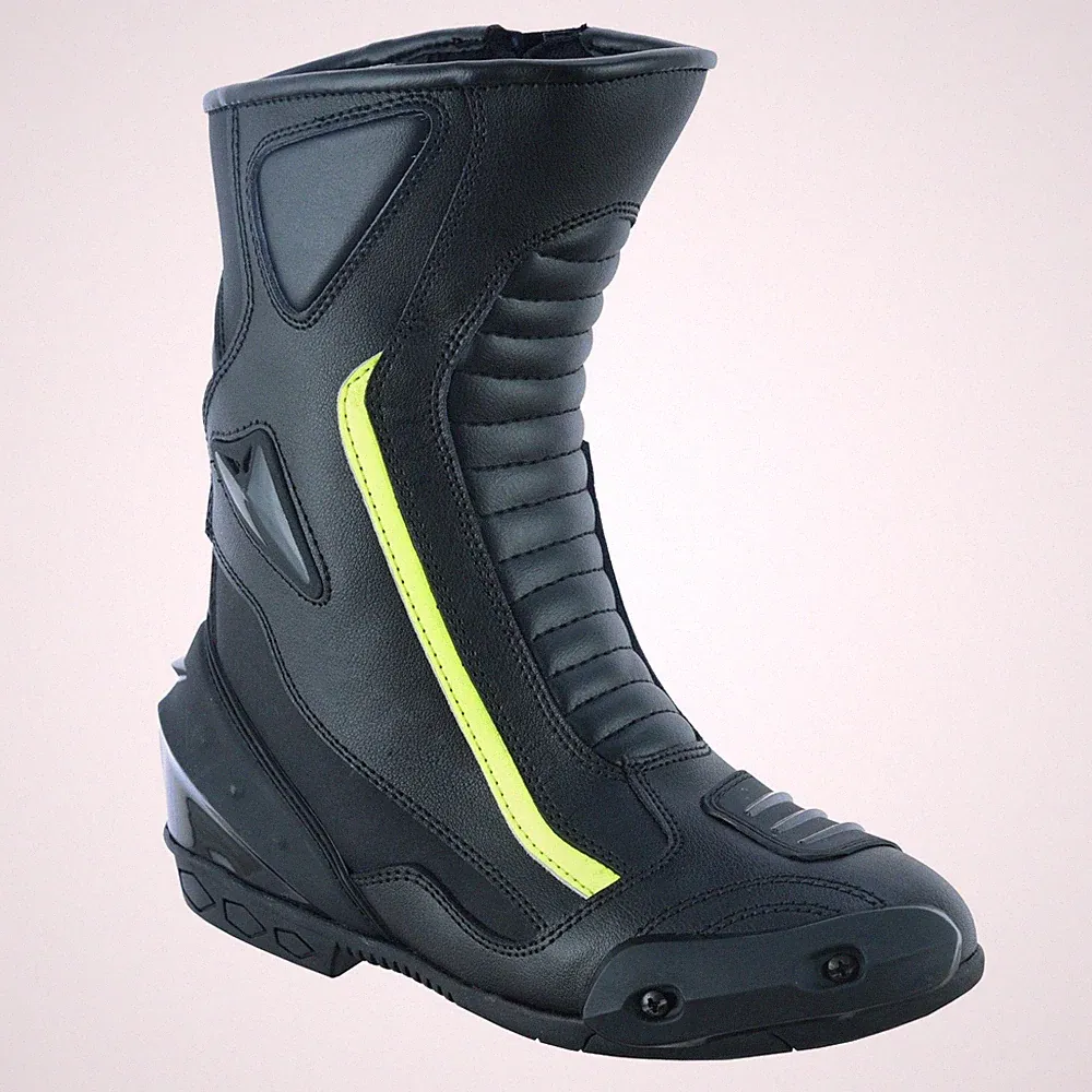 Motorradschuhe Wasserdicht Herren Damen – Touring Racing Biker Stiefel mit Schut