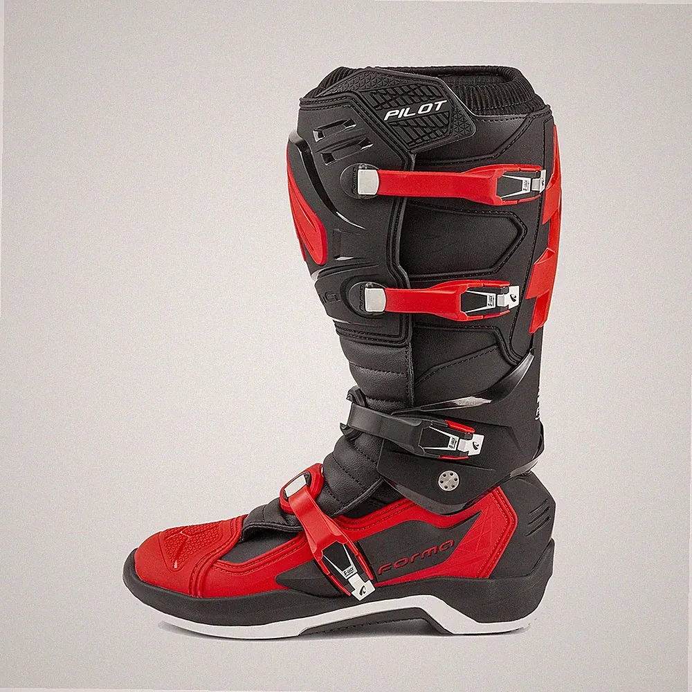 MOTORRADSTIEFEL FORM PILOT RED BLACK CROSS ENDURO OFFROAD