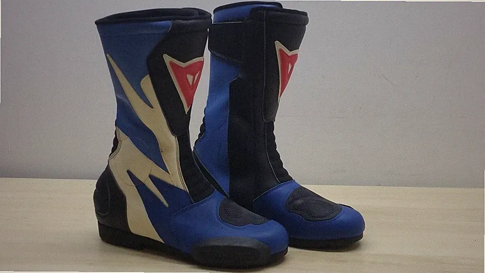Blau Motorradstiefel