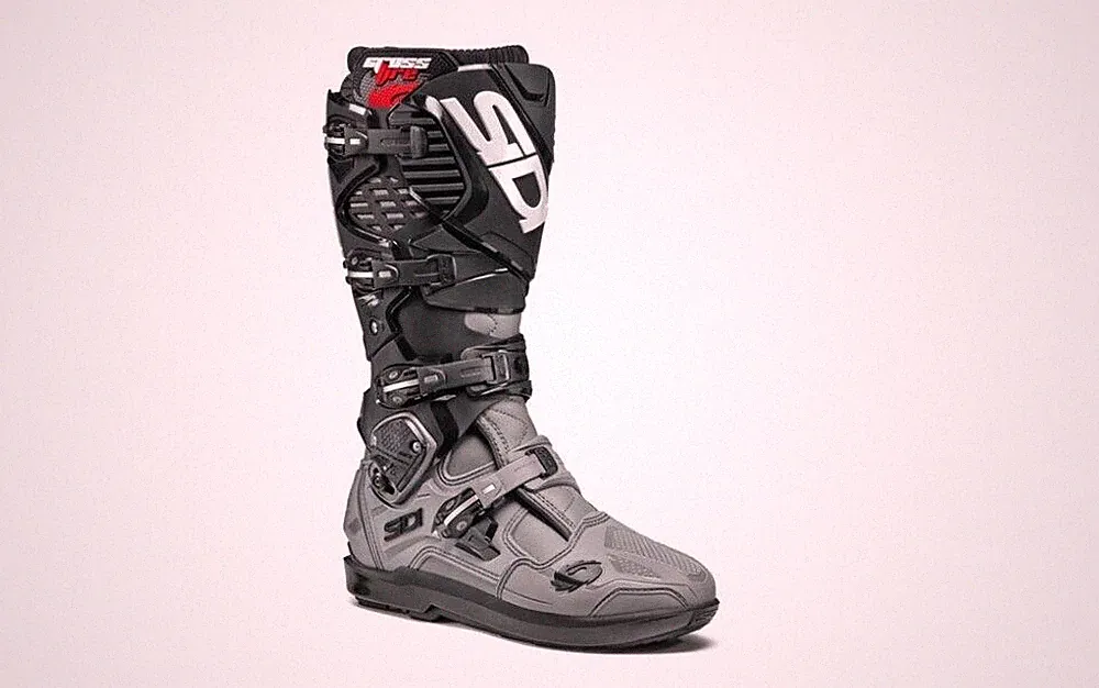 MOTORRADSTIEFEL SIDI CROSSFIRE 3 SRS ENDURO CROSS GRAU SCHWARZ GREY BLACK BOOTS MX